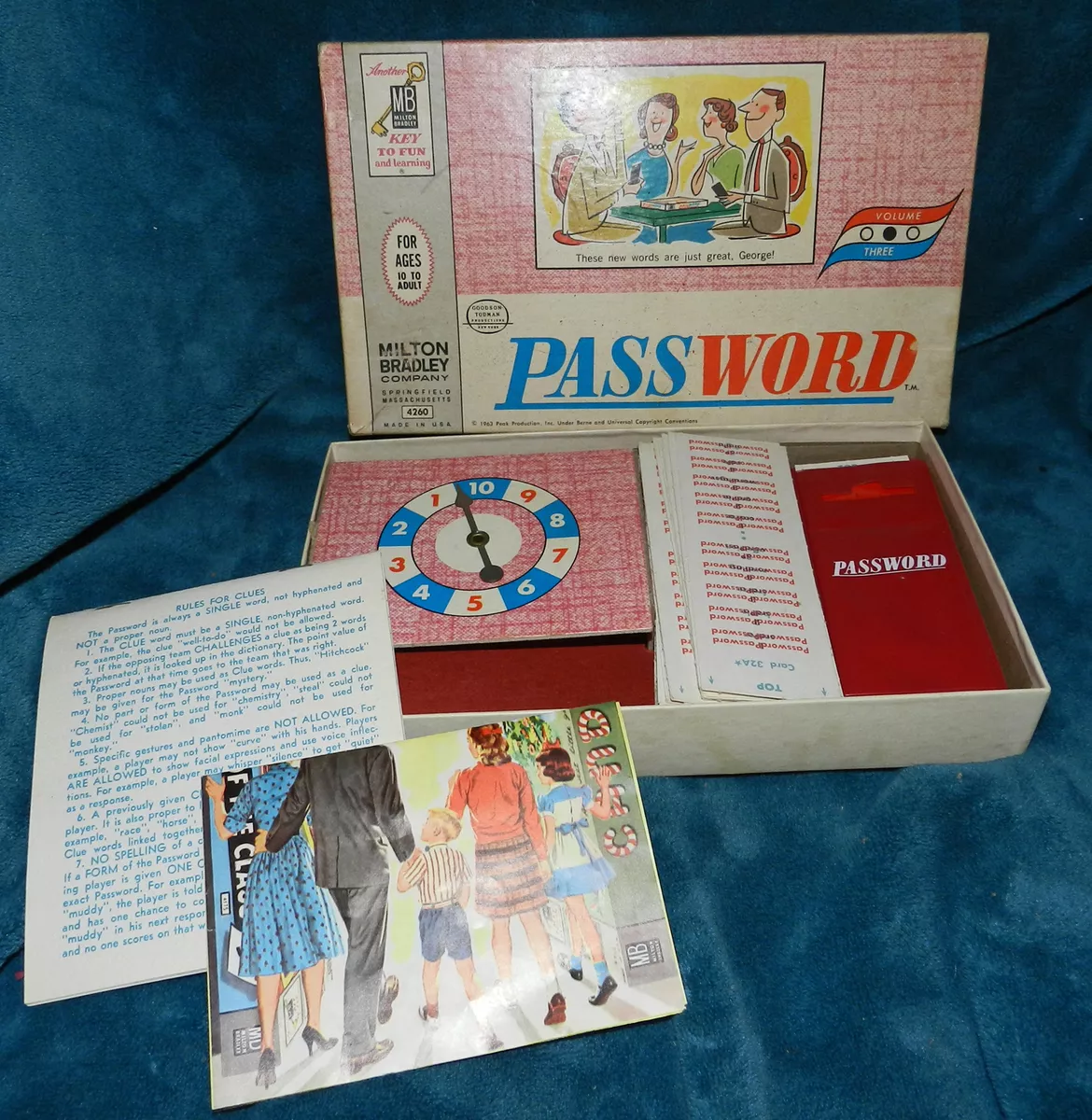 Password Game 11th Edition - 1969 - Milton Bradley - Great