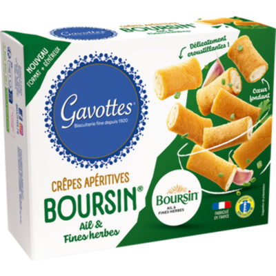 Gavottes Boursin Aperitif biscuit garlic and fine herbs 80g
