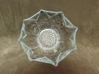 Vintage 1976 Blenko Art Glass Bounty Collection Clear Color Sunflower Bowl