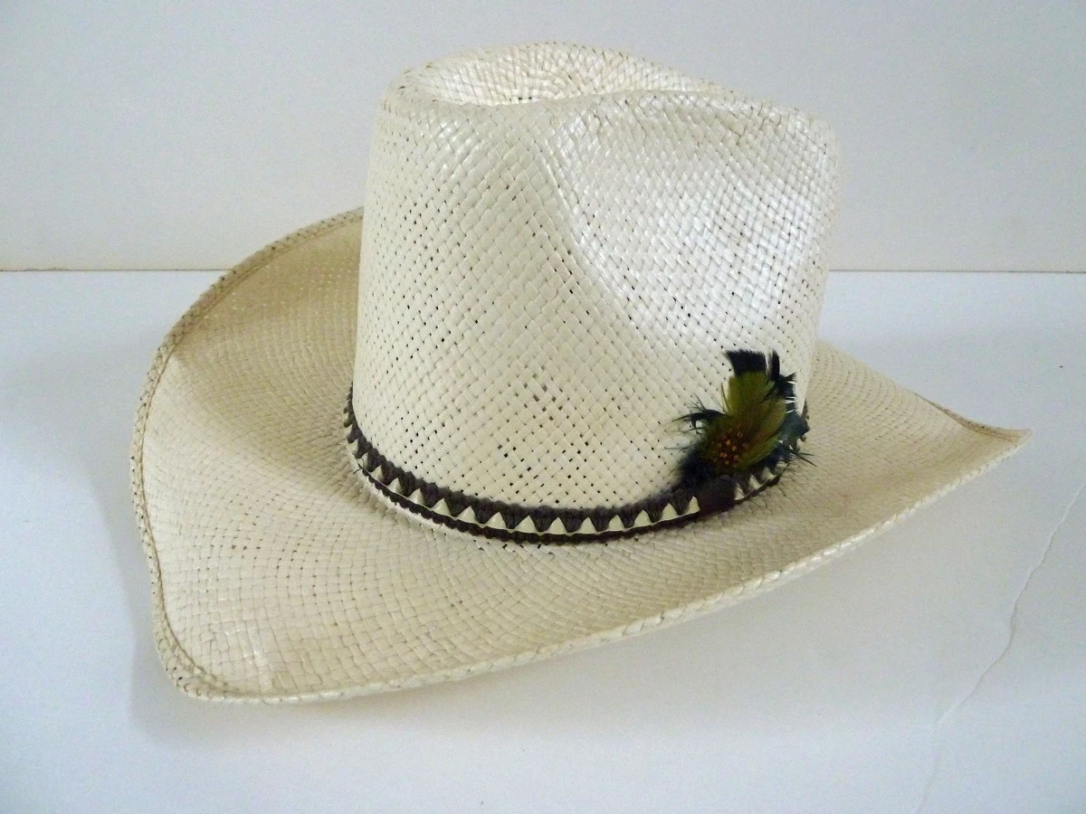Cowboy Straw Vintage Men's 7 1/8 Size for sale | eBay