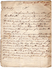James Sinclair, 12th Earl of Caithness Signed Letter 1815 / Autographed