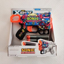 New ZURU X-Shot SONIC THE HEDGEHOG Dart Gun Toy Menace ROBOTNIK Skin w/ 8 Rounds