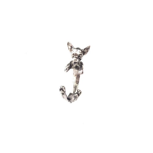 Anillo Retro Chihuahua Perro Tamaño Libre Lindo Animal Hippie Joyería... - Imagen 3 de 5