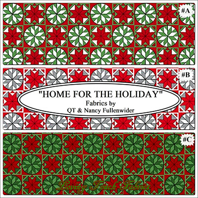 QT ''HOME FOR THE HOLIDAY'' 25900 CHRISTMAS SMALL PRINT FABRIC SELECTION