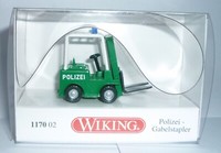 Wiking 117002 Gabelstapler 1960 - 1972 Polizei 1:87 Spur H0