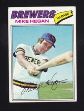 1977 Topps Mike Hegan #507 Milwaukee Brewers