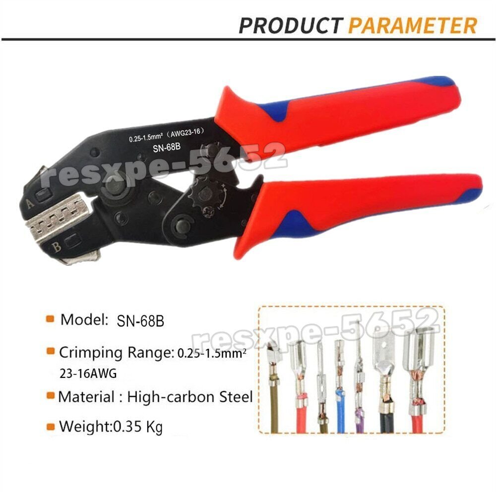 ６・HAMA・ピノガール HSC8 6-6 Wire Ferrule Crimping Tool, Self-adjusting Wire End