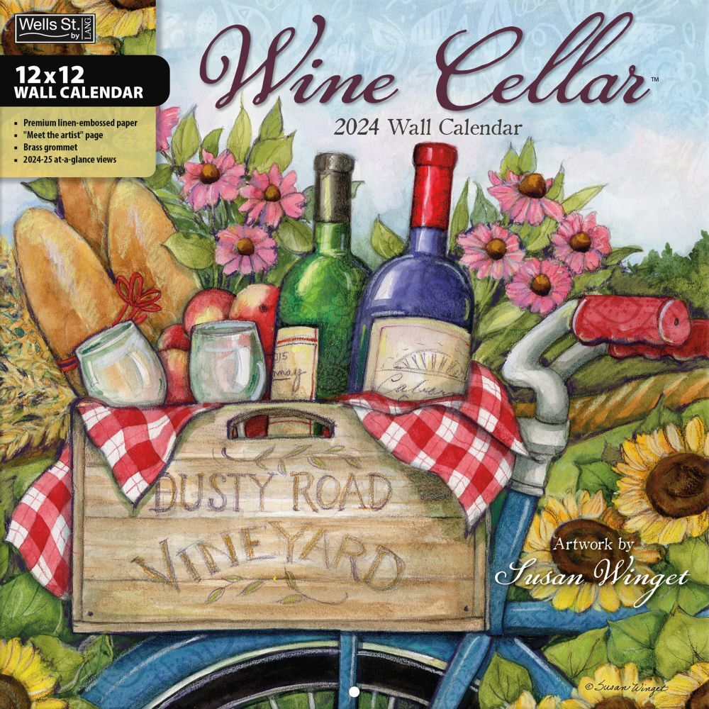 Lang Companies, Wine Cellar 2024 Wall Calendar International Society