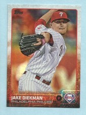 2015 Topps Baseball Series 2 RAINBOW FOIL Jake Diekman #663 Phillies