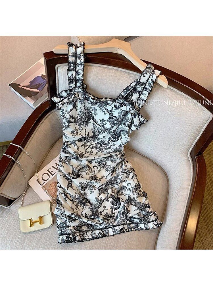 sexy floral mini dress Genovia Floral Mini Dress