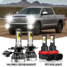 For Toyota Tundra 2014-2021 Combo Led Headlight Highlow Beam Fog Light 4x Bulbs