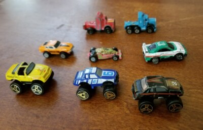 Lot of 8 Vintage 1990s Micro Machines Cars Vehicles Galoob Racecar Semi Truck +