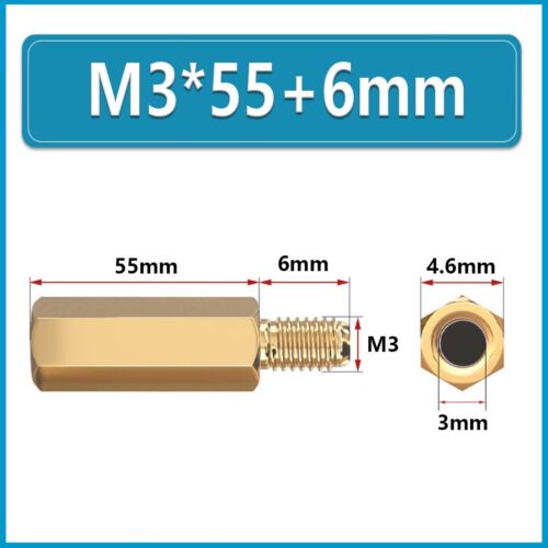 Hex Brass Standoff Spacer Male to Female M2 M3 M4 M5 M6 Pillar PCB Motherboard - Picture 162 of 262