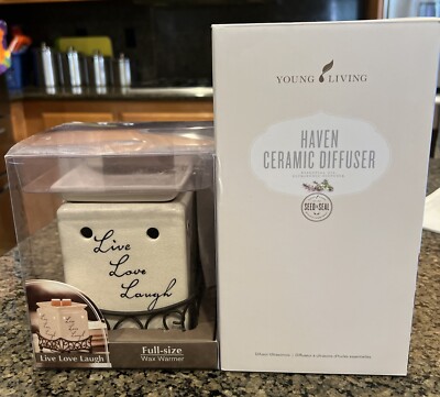 Brand New Young Living Essential Oil  Haven Ceramic Diffusers & Wax Warmer