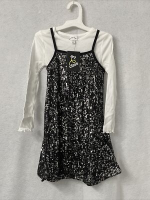 Girls' Slip Dress with Long Sleeve T-Shirt - Art Class - Size XS