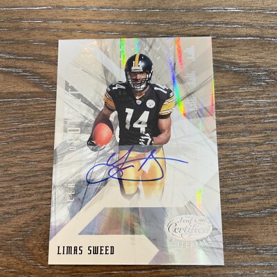2008 Leaf Certified Potential Limas Sweed Autograph /100 Pittsburgh Steelers