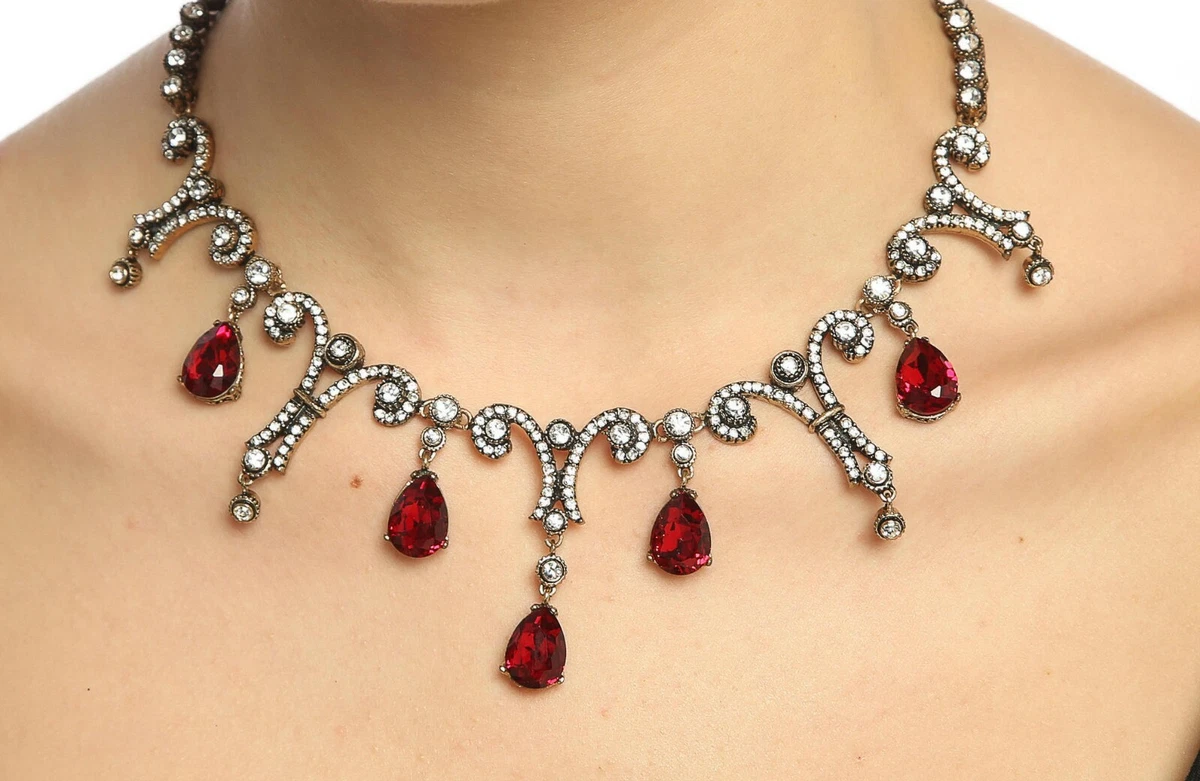 Ruby shop necklace ebay