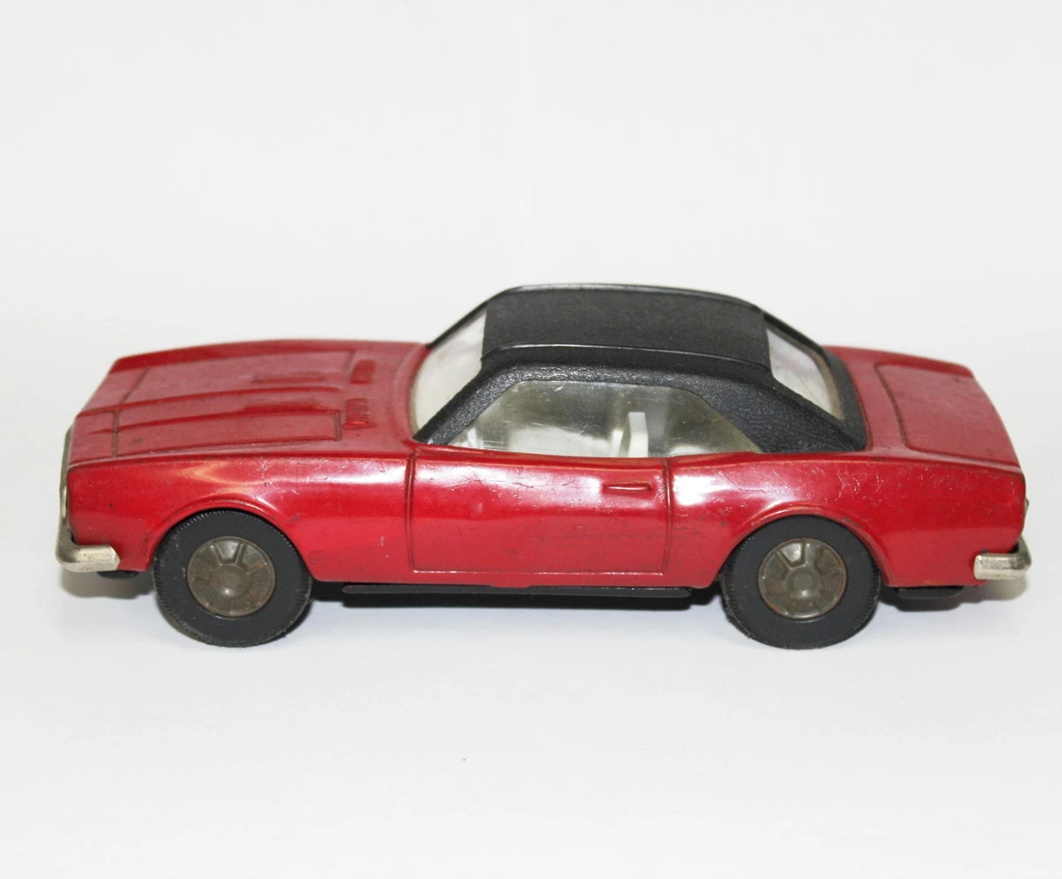 Vintage Red Black Tin Metal 69 1969 Camaro Toy American Muscle Car Cragstan