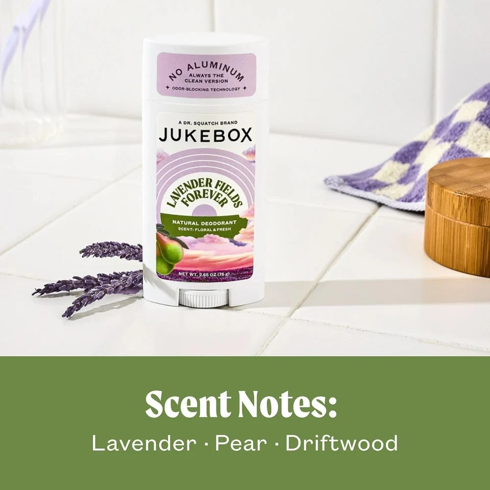 JUKEBOX Natural Deodorant Aluminum Free for Women Lavender Fields Forever - Image 4 of 4
