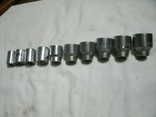 Vintage Wright Tool 12 Dr Sae Std 10pc Socket Set 8pt Square 58 - 1 14 Usa Vintage Wright Tool 12 Dr Sae Std 10pc Socket Set 8pt Square 58 - 1 14 Usa