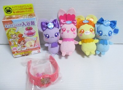 Doki doki PreCure Plush Doll Pixies set of 4 Glitter Force Japan Used A