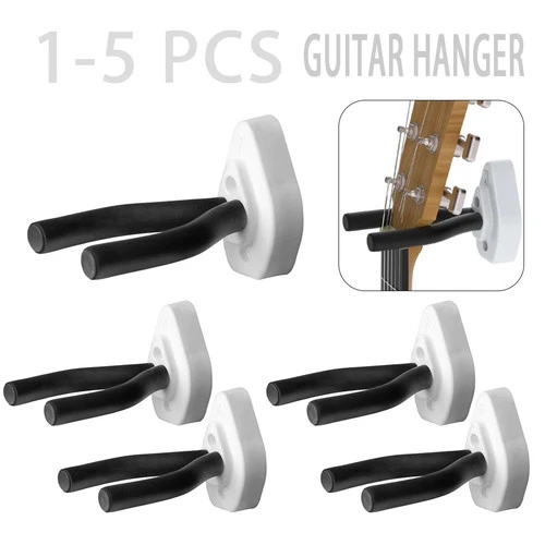 1-5PCS Guitar Wall Mount Hanger Hook For Acoustic Electric Bass Ukulele Violins