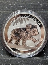 1oz Perth Mint Koala Silver Coin 2016  .999  in capsule.