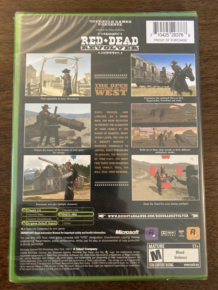 Red Dead Revolver Xbox BRAND NEW SEALED Complete CIB - Image 3 of 3