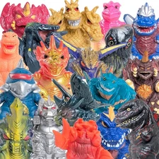 SD Godzilla and Kaiju Mini Figures. 1990's - Now Collectible 2" Finger Puppets