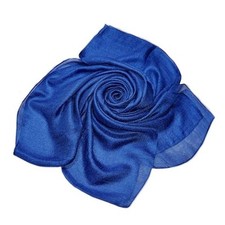 Scarves for Women Lightweight Sheen Scarf Elegant Pashmina Shawls Royal Blue