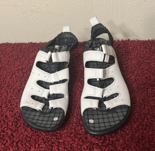 Sandali donna ECCO Bluma Toggle in pelle bianca con cinturino gladiatore taglia 37 US 7