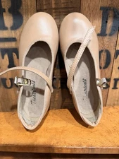 Theatricals Girls Tap Dance Shoe, Brown Tan, 12