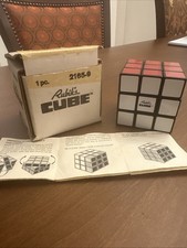 Vintage Rubik's Cube 1980 Ideal Toy with Original Box  Instructions 2165-9