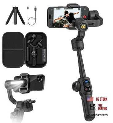 Professional Gimbal Stabilizer for Smartphone,Built-in 18CM Extension Rod and