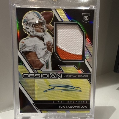 Panini 2020 Obsidian Tua Tagovailoa Dolphins RC Jersey Auto Patch #203 11/25