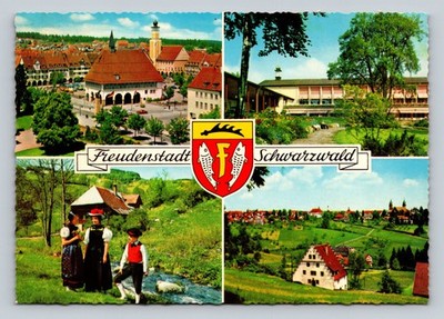 Vintage Freudenstadt Schwarzwald Germany Multi-View Postcard Bodan
