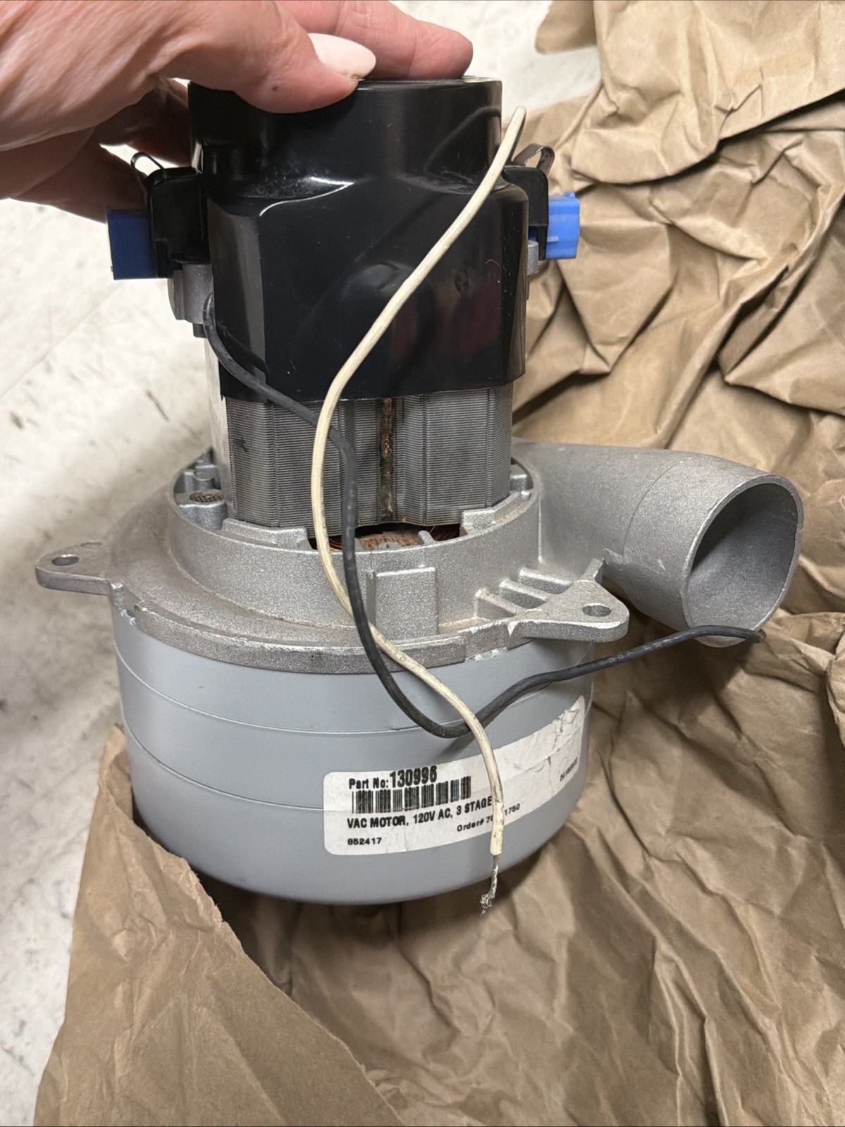 Ametek/Lamb 116765-13  Vacuum & Central Motor, NEW 110 volt 3 stage ALL METAL