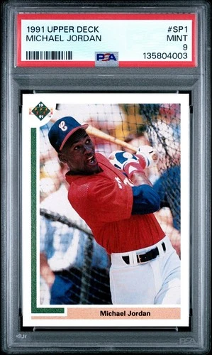 1991 Upper Deck Short Print Michael Jordan #SP1 Graded By PSA 9