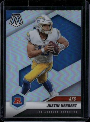 2021 Panini Mosaic #224 Justin Herbert Prizm Silver | eBay