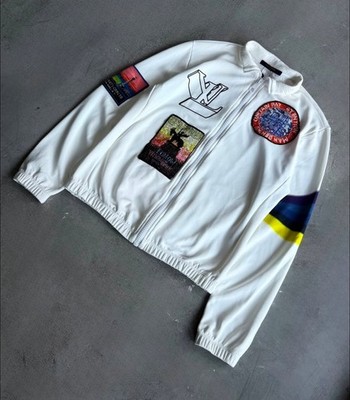 Louis Vuitton FW19 Virgil Abloh Wizard of Oz Patch Track Jacket White Mens M