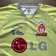 Vintage 08/09 Mens XL Remini Monarcas Morelia Soccer Futbol El Sol Jersey