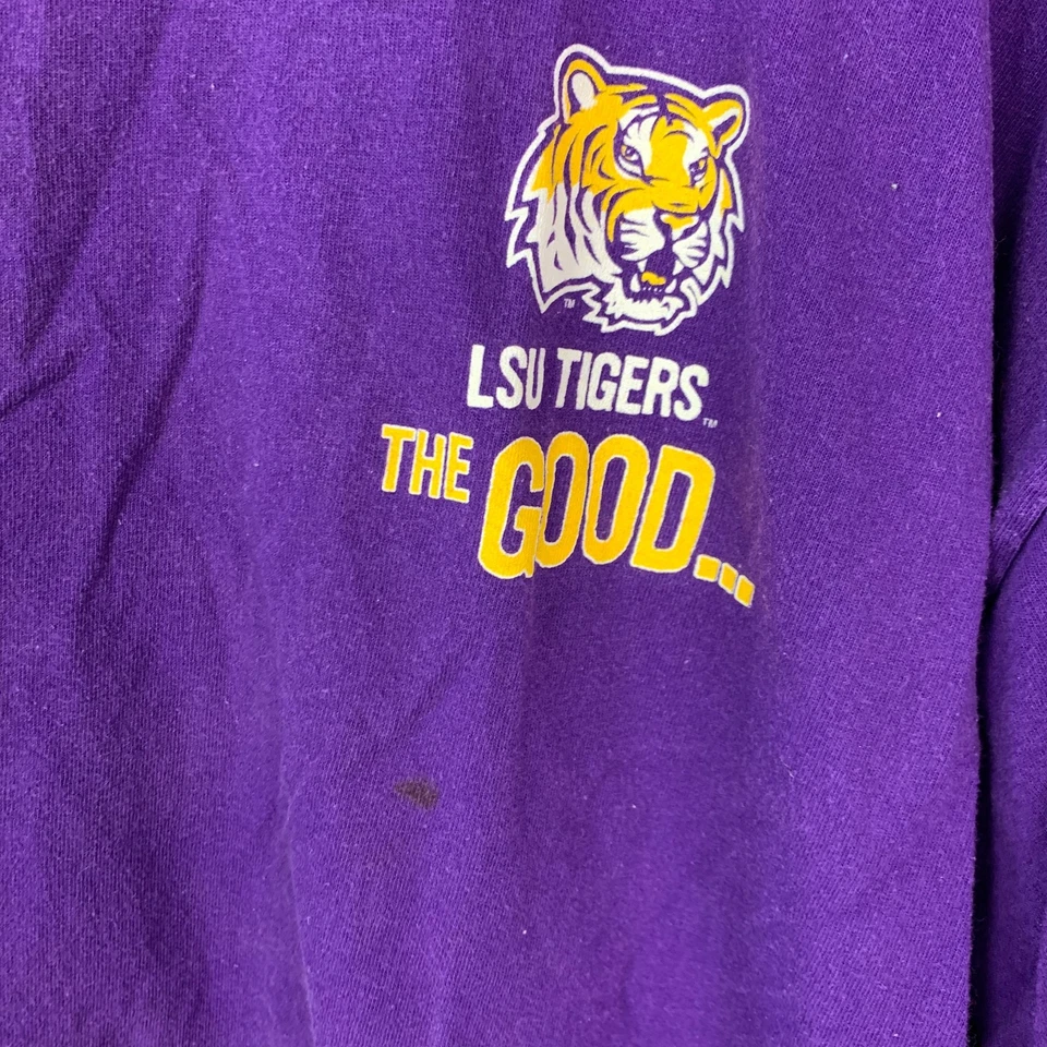 Camiseta LSU Louisiana State Tigers The Good The Bad The Ugly Amarilla Púrpura 2XL Foto 2 de 4