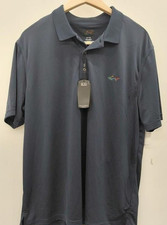 Greg Norman PlayDry Men's Short-Sleeve Polo Shirt, Blue, SZ XL NWT