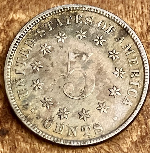 Antique U.S. 1883 Better Grade 5 cent Shield Nickel KM# 97 - Picture 2 of 7