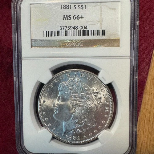 1881-S NGC MS66+ Morgan Silver Dollar 3775948-004