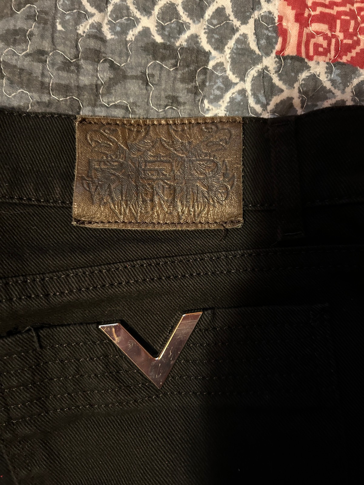 New R.E.D Valentino Straight Leg Button Fly Black Jeans 28 27 26 PRICED TO SELL