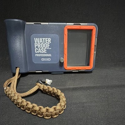 SHELLBOX PRO+ Waterproof Camera Case 50m 6.7in Universal Blue/Orange Strap