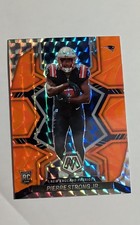 2022 Panini Mosaic - Rookies Pierre Strong Jr. #323 Mosaic Reactive Orange Prizm