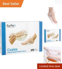 Cozies Professional Paraffin Hand/Foot Liners - Large 100-Pack for Treatments