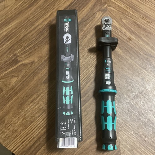 Wera Click Torque C 1 Adjustable Torque Wrench 1/2" Sq Dr 10-50Nm 05075620001